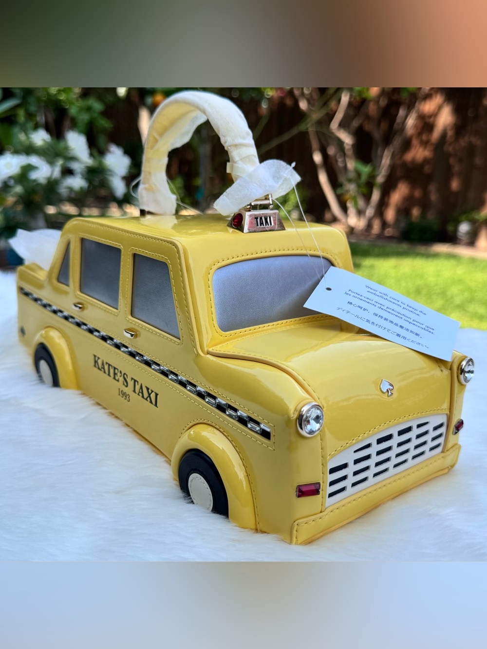 NWT Kate Spade Yellow Taxi Cab Crossbody Bag Novelty Purse